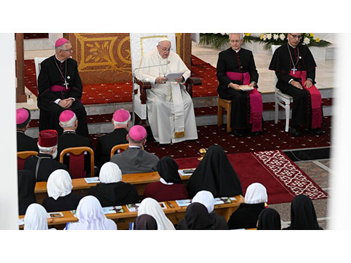 Popiežius Kazachstane: vargdienio dvasia Bažnyčiai yra palaiminimas
